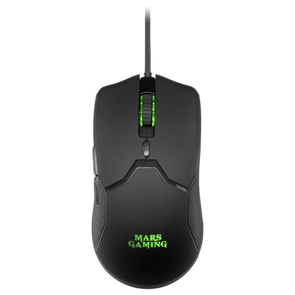 Keyboard with Gaming Mouse Mars Gaming MCPXBES Black Spanish Qwerty
