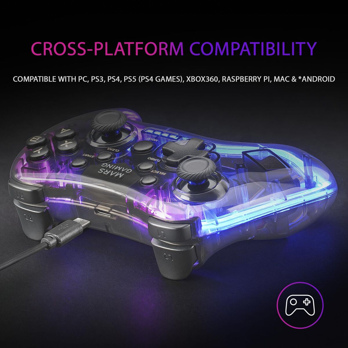 Wireless Gaming Controller Mars Gaming MGP24