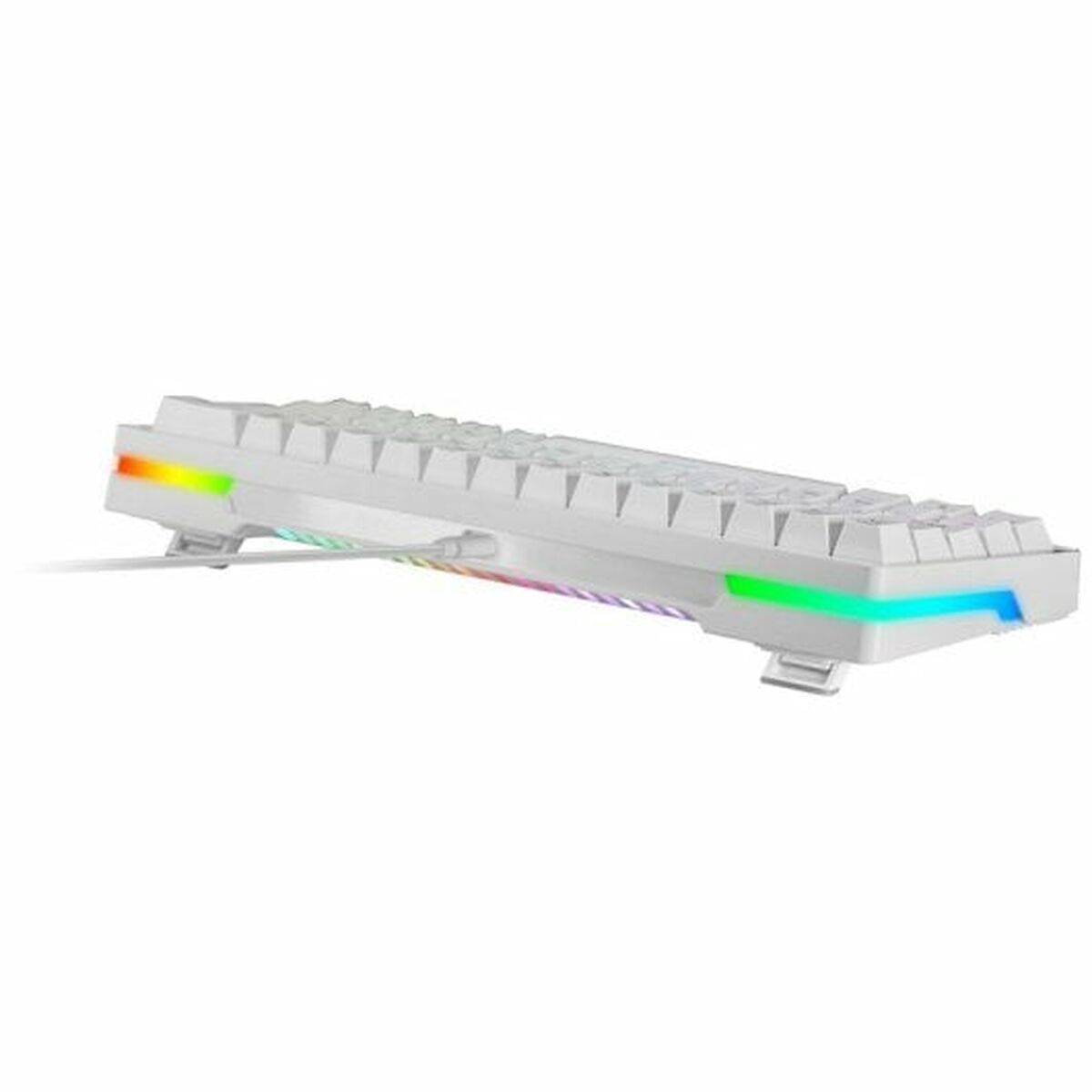 Gaming Keyboard Mars Gaming MKMINIPROWBES Qwerty US White