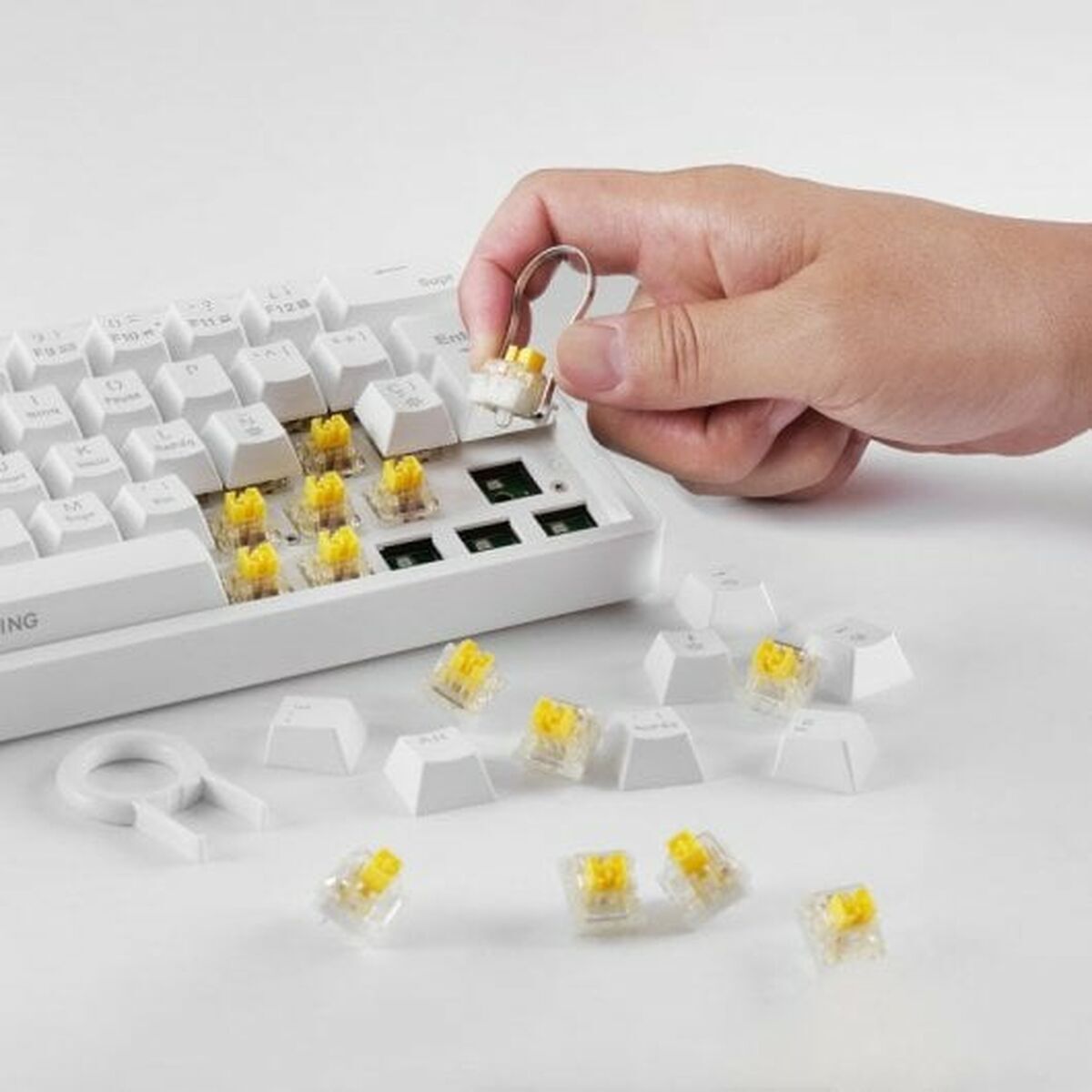 Gaming Keyboard Mars Gaming MKMINIPROWBES Qwerty US White