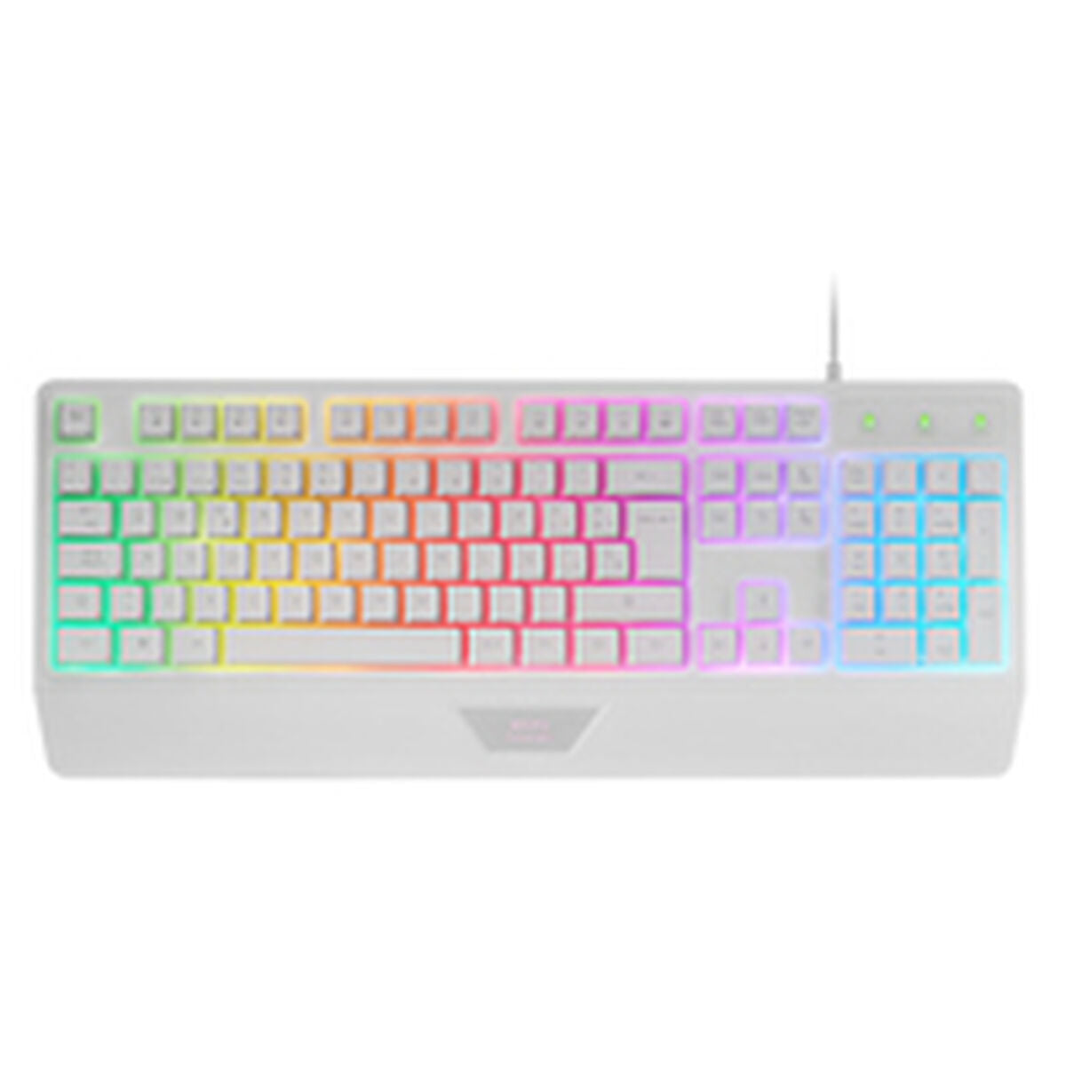 Gaming Mouse Mars Gaming MK124WES White Spanish Qwerty