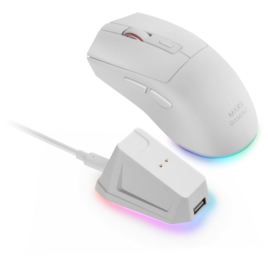 Mouse Mars Gaming MMT3W White Black