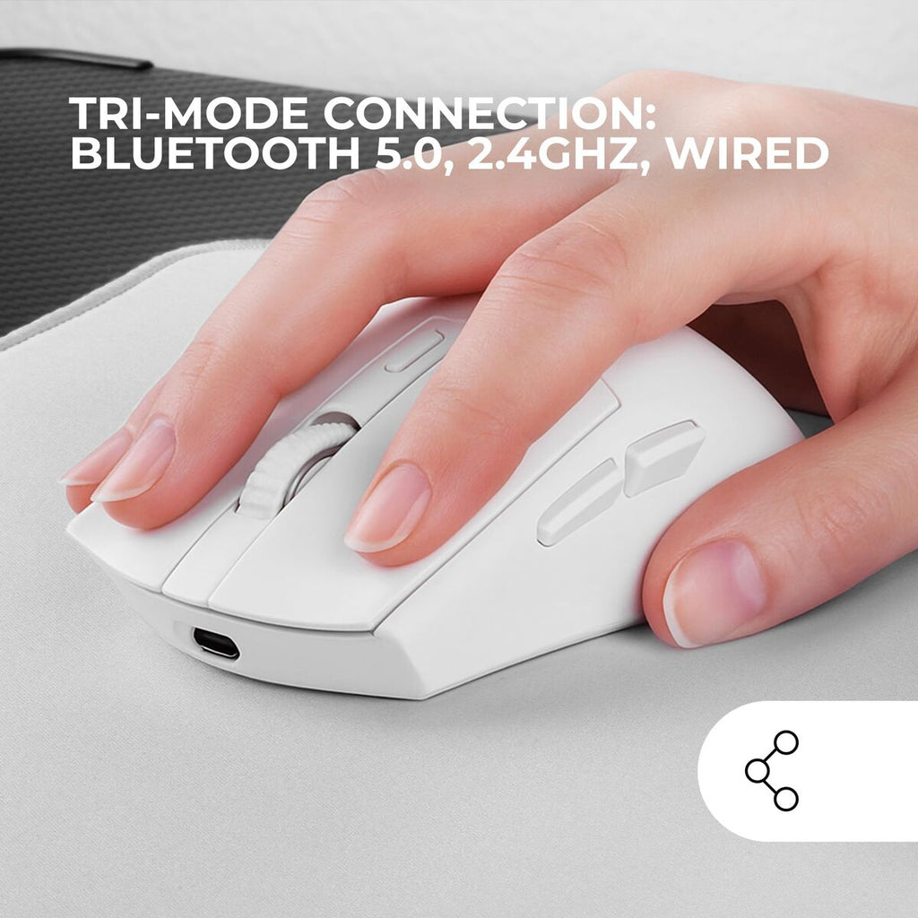 Mouse Mars Gaming MMT3W White Black