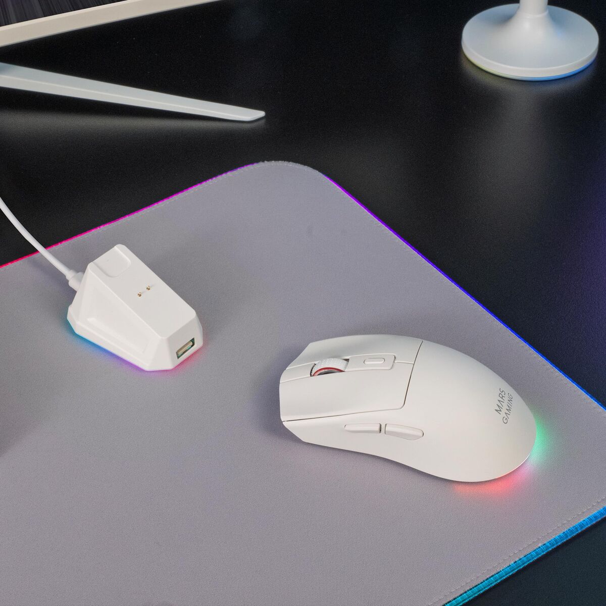 Mouse Mars Gaming MMT3W White Black