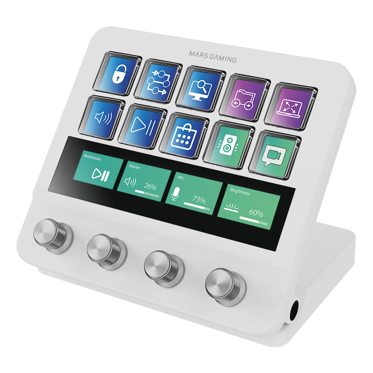 Keyboard Mars Gaming MSDPROW White