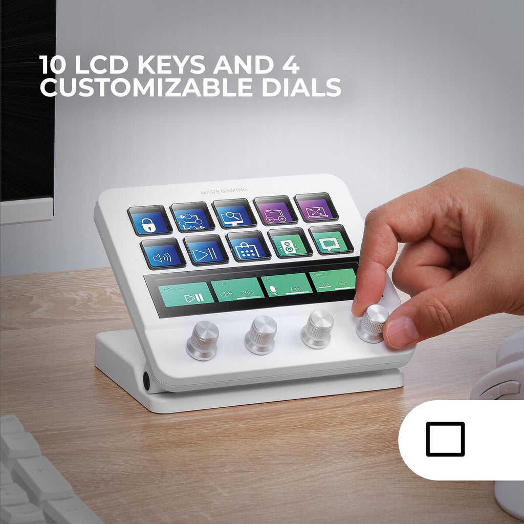 Keyboard Mars Gaming MSDPROW White