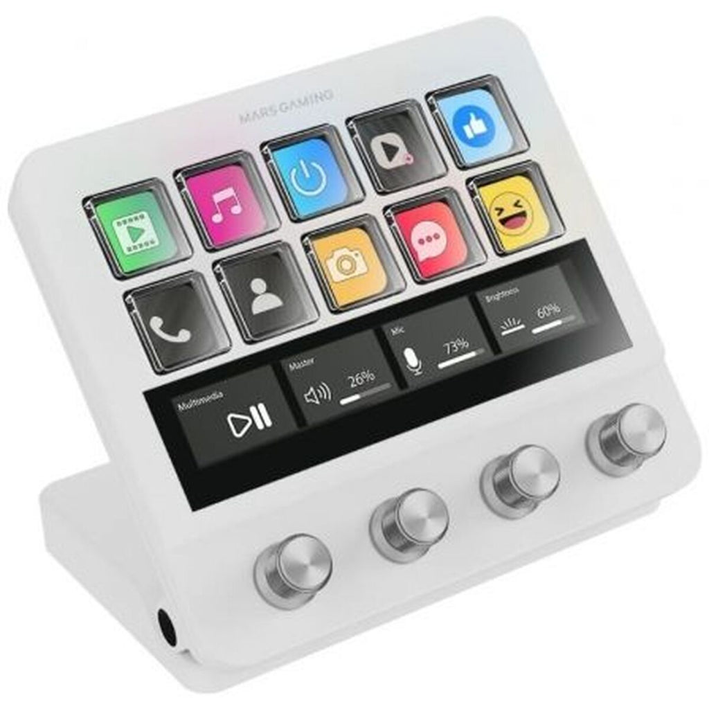 Keyboard Mars Gaming MSDPROW White