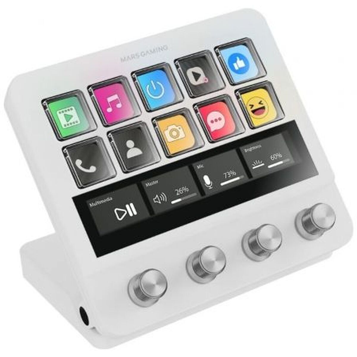 Keyboard Mars Gaming MSDPROW White