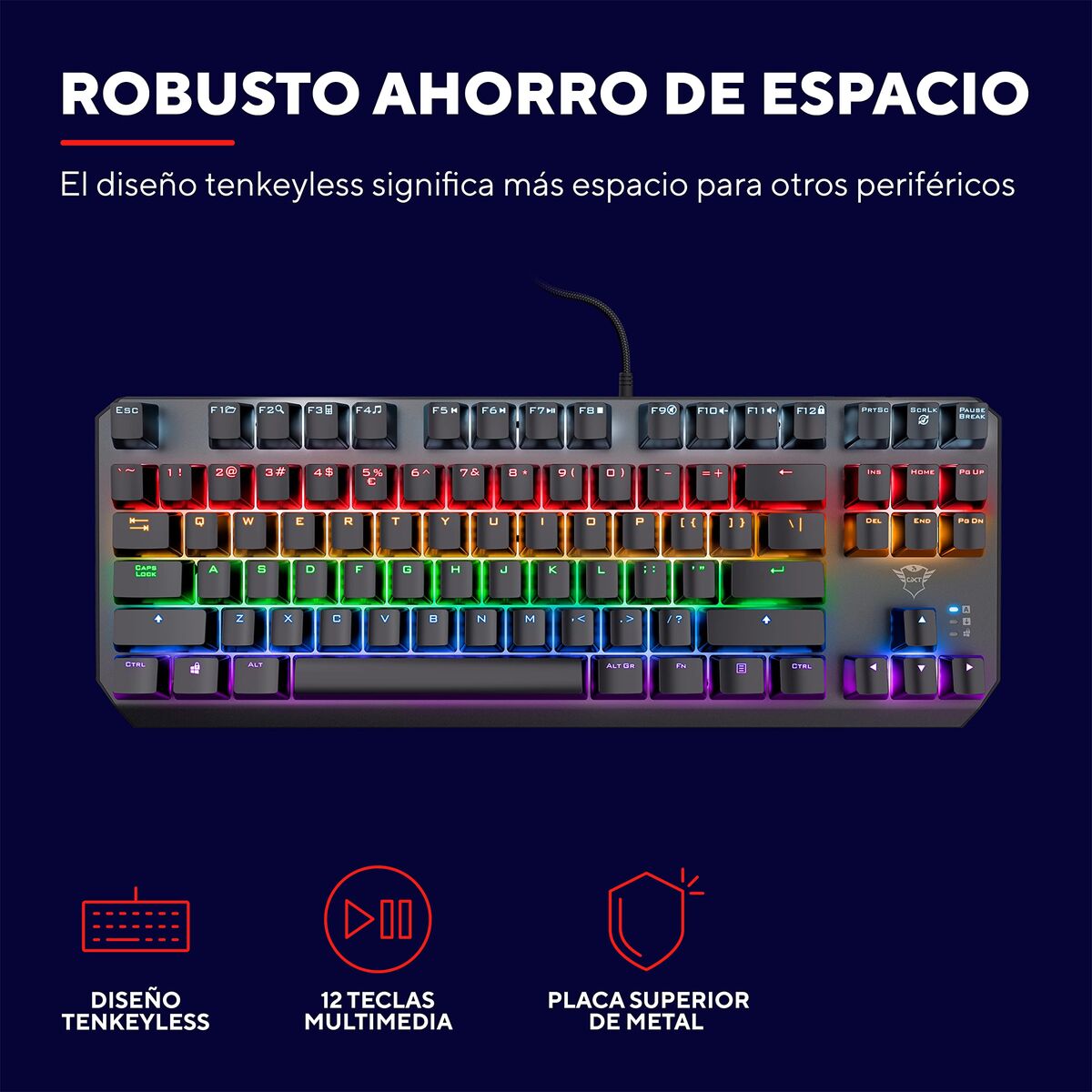 Gaming Keyboard Trust 24407 GXT834 Black