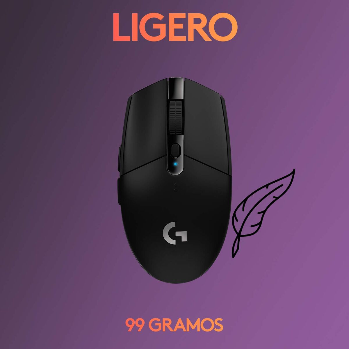 Gaming Mouse Logitech G305 12000 dpi Black