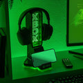 Xbox LED NEON gaming headset + phone holder stand